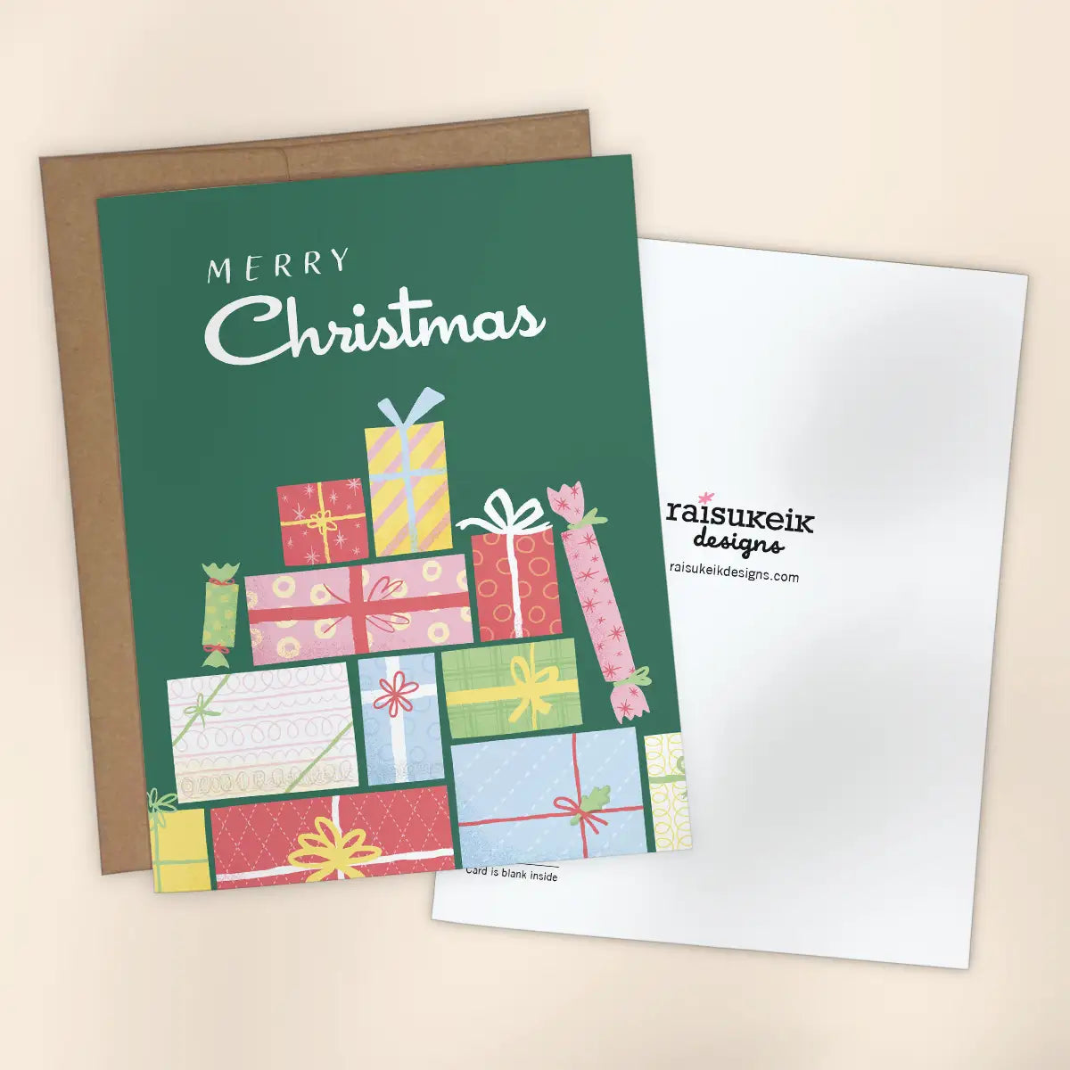 Merry Christmas Retro Gifts Greeting Card