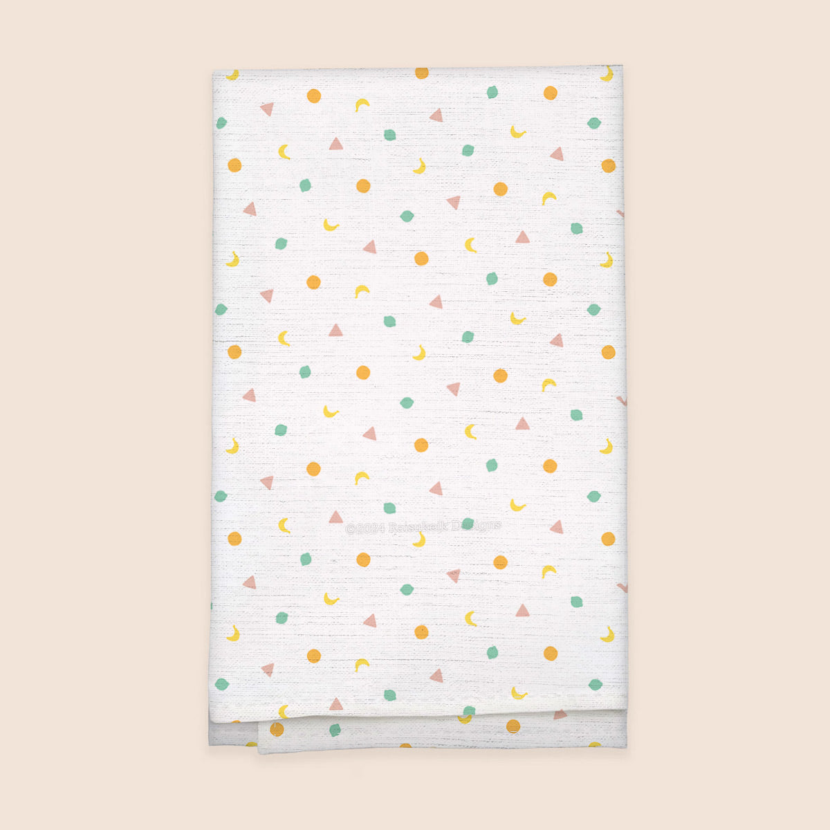 Fruit Shapes 100% French Linen Kitchen Tea Towel
