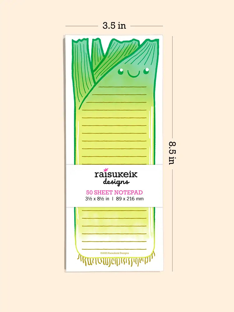 Smiling Baby Veggie - Risograph Notepad