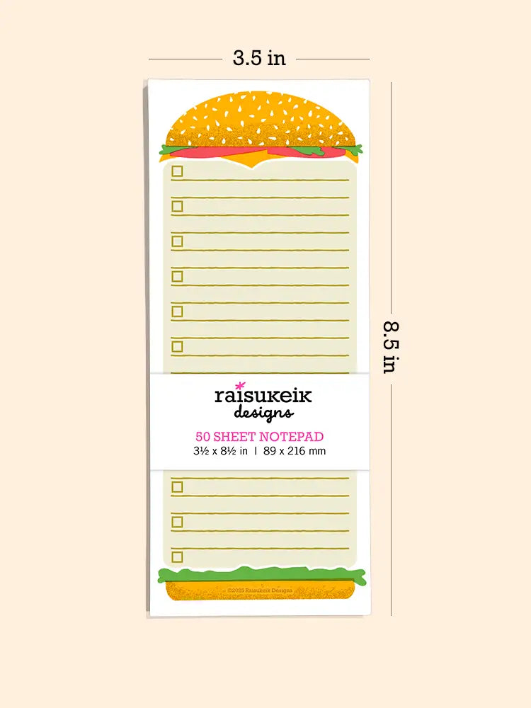 Cheeseburger - Risograph Notepad