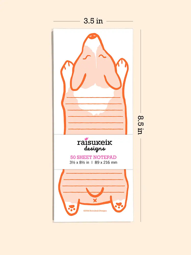 Welsh Corgi Dog - Risograph Notepad