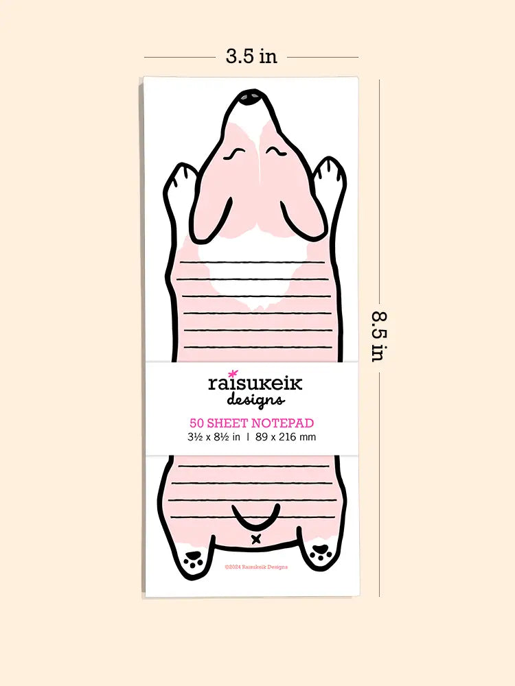 Welsh Corgi Dog - Risograph Notepad