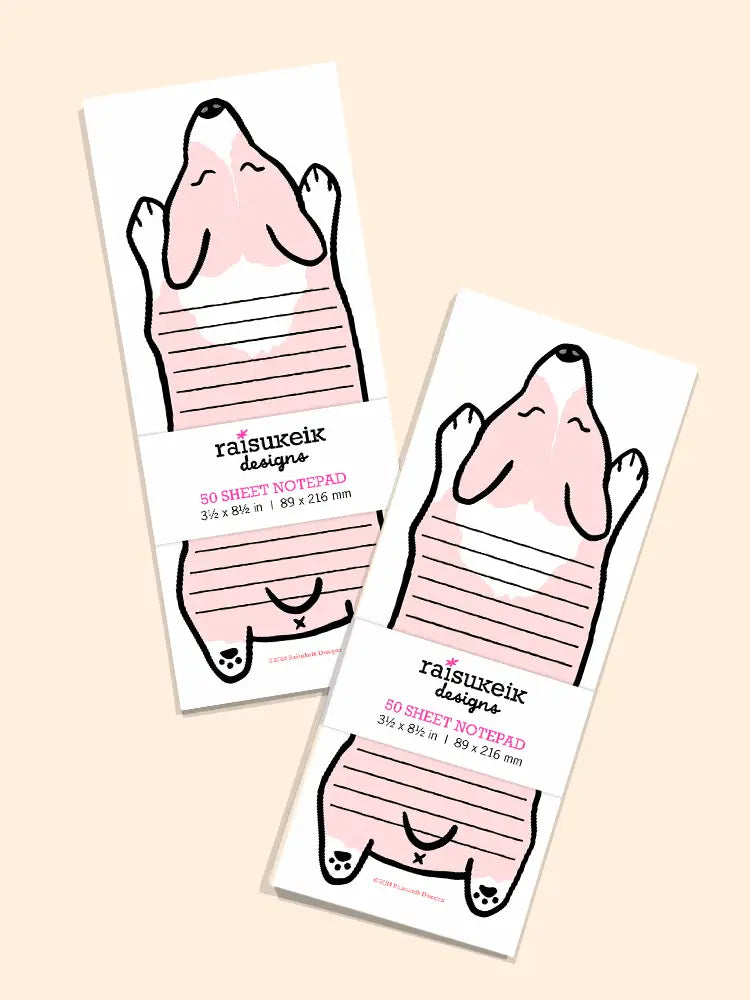 Welsh Corgi Dog - Risograph Notepad