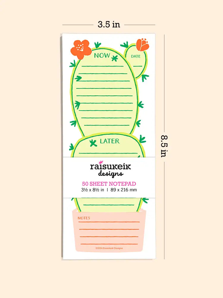 Cactus Plant - Risograph Notepad
