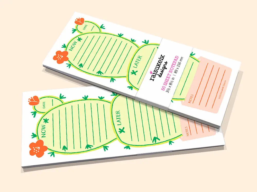 Cactus Plant - Risograph Notepad