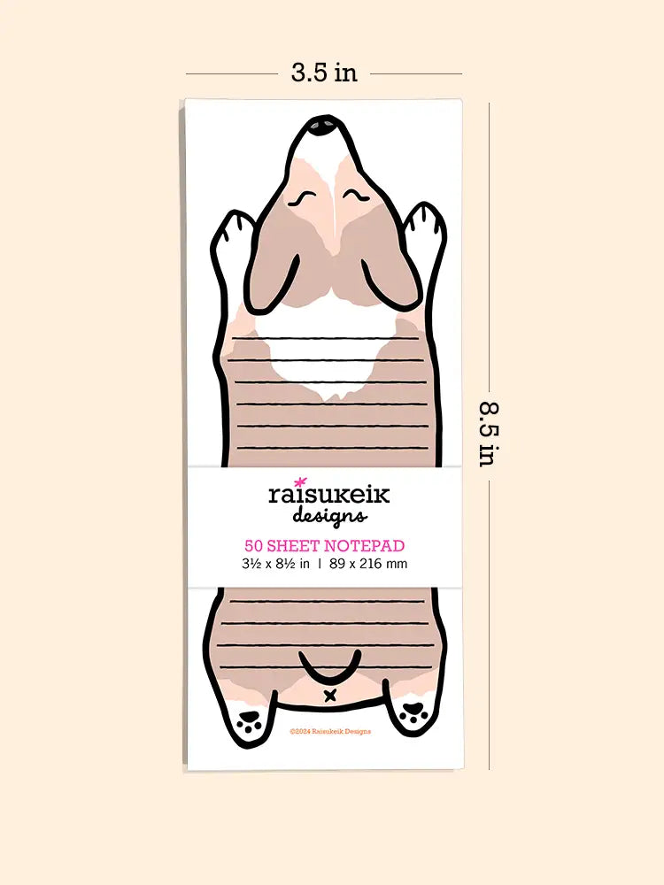 Welsh Corgi Dog - Risograph Notepad