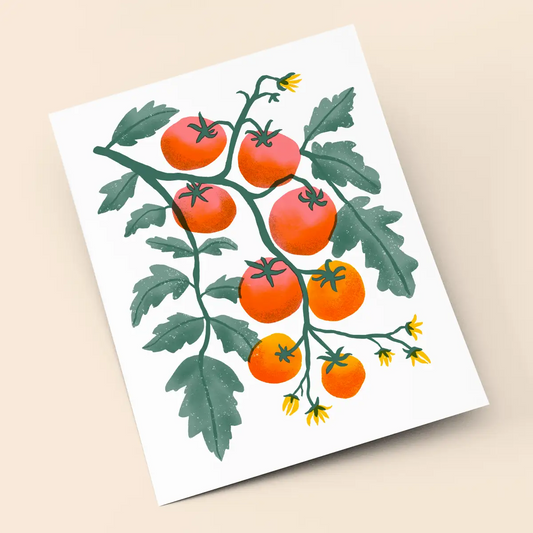 Cherry Tomatoes Risograph Art Print (8.5x11")