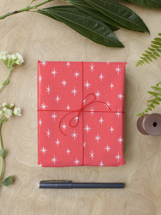 Atomic Stars Wrapping Paper Sheets