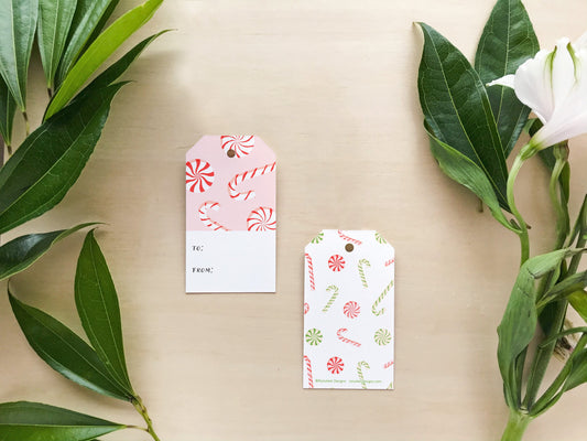 Candy Canes Gift Tag (8 tags)