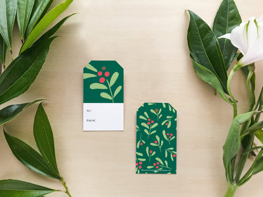 Berry Sprigs Gift Tags (8 tags)