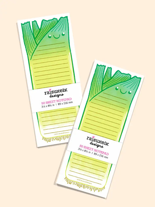 Smiling Baby Veggie - Risograph Notepad
