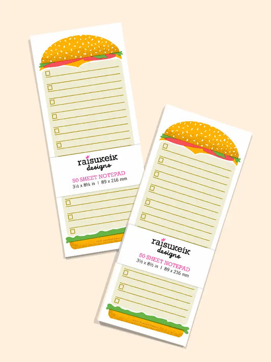 Cheeseburger - Risograph Notepad