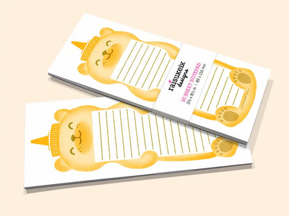Honey Bear Bottle - Risograph Notepad