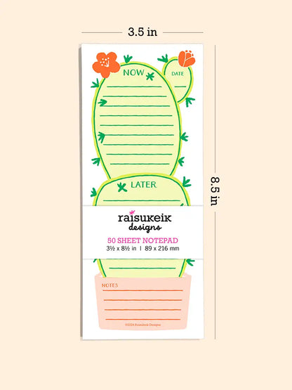 Cactus Plant - Risograph Notepad