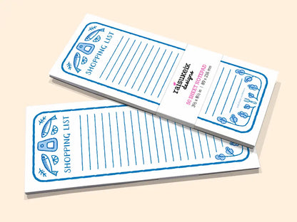 Sardine Shopping List - Risograph Notepad